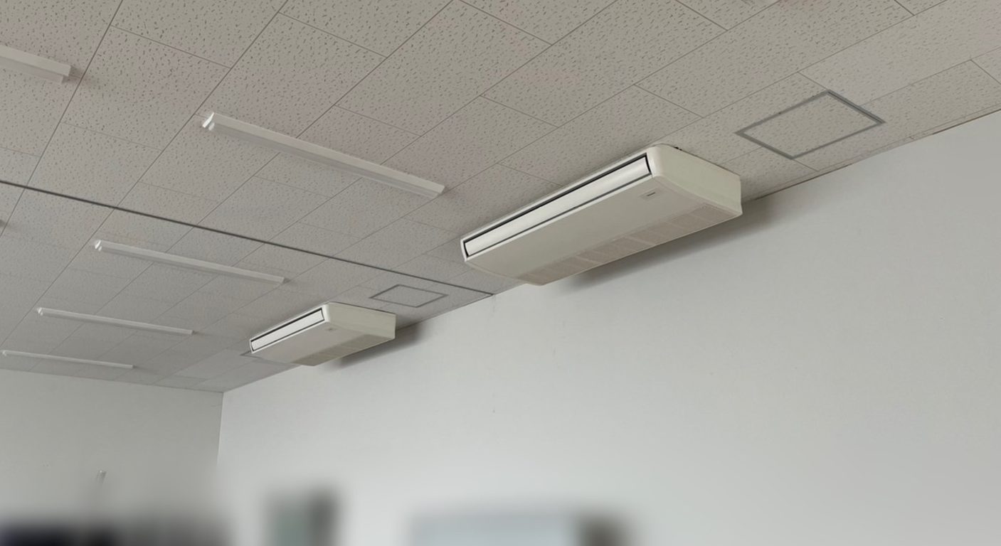 滋賀県大津市 成安造形大学 空調機入替工事